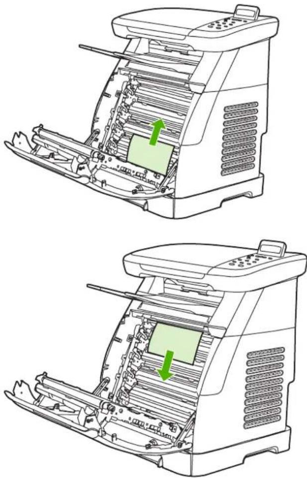 HP LaserJet CM1017 - Clear jams from inside the MFP - 4