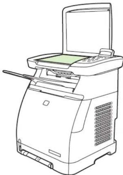 HP LaserJet CM1017 - Clean the scanner glass - 1