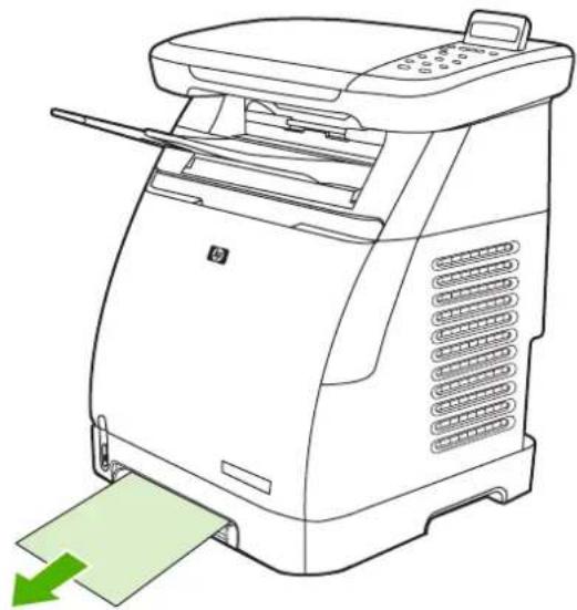 HP LaserJet CM1017 - Clear jams from tray output area - 2