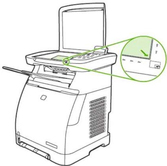HP LaserJet CM1017 - Start a copy job - 1