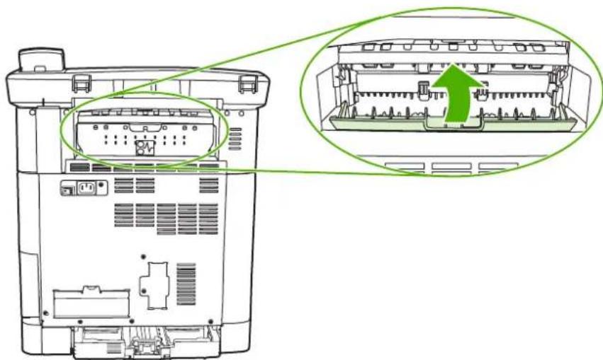 HP LaserJet CM1017 - Clear jams from the back of the MFP - 3