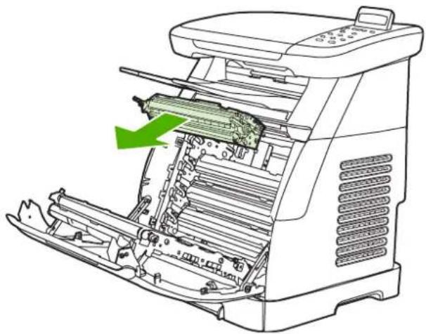 HP LaserJet CM1017 - Change the print cartridge - 3