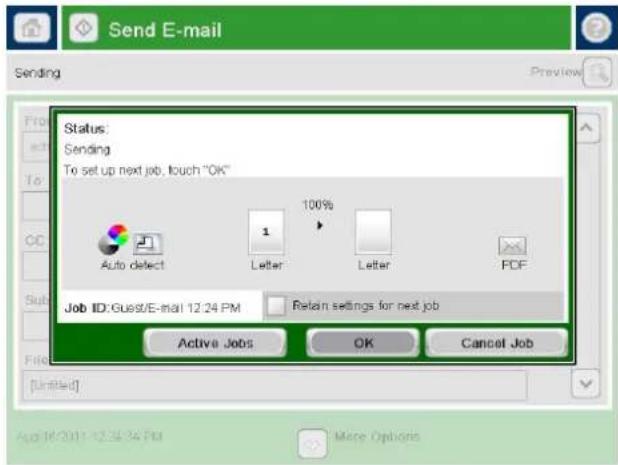 HP LaserJet M680F - Send email by entering email addresses manually - 7