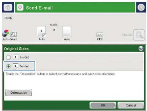 HP LaserJet M680F - Send email by entering email addresses manually - 5