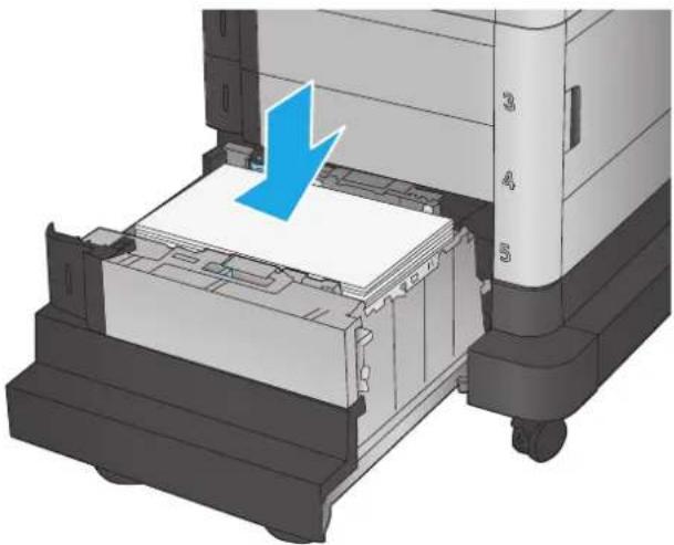 HP LaserJet M680F - Load the 1,500-sheet high-capacity input tray - 4