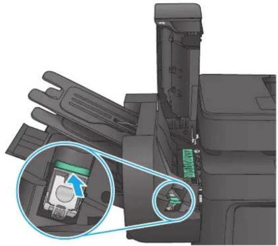 HP LaserJet M680F - Clear staple jams in the stapling mailbox accessory - 2
