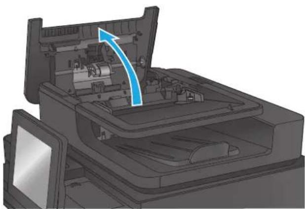 HP LaserJet M680F - Clear jams in the document feeder - 2