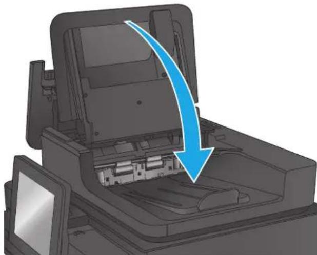 HP LaserJet M680F - Clear jams in the document feeder - 10
