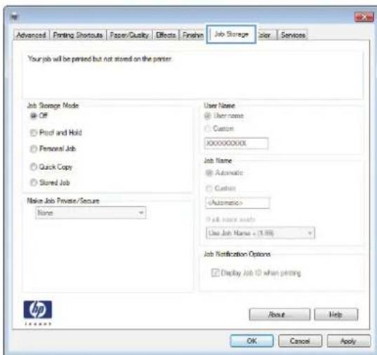 HP LaserJet M680F - Create a stored job (Windows) - 3