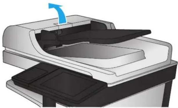 HP LaserJet M680F - Clean the pickup rollers and separation pad in the document feeder - 1