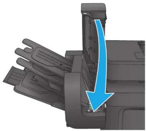 HP LaserJet M680F - Clear staple jams in the stapling mailbox accessory - 7