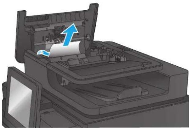 HP LaserJet M680F - Clear jams in the document feeder - 3