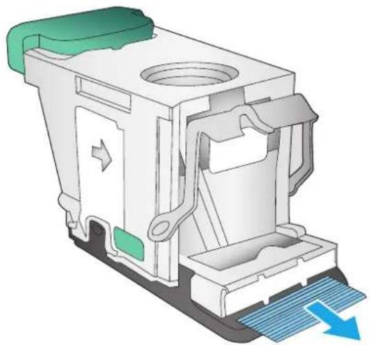 HP LaserJet M680F - Clear staple jams in the stapling mailbox accessory - 4