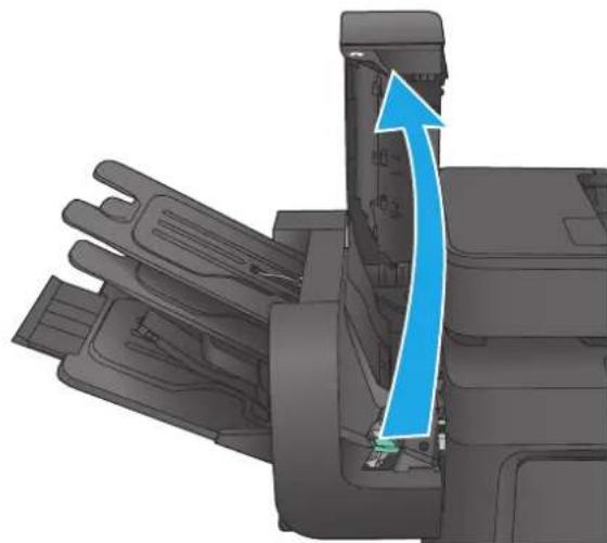 HP LaserJet M680F - Clear jams in the stapling mailbox accessory - 2