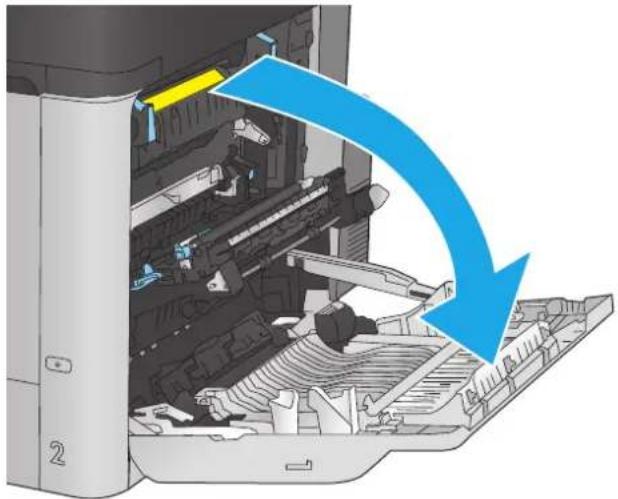 HP LaserJet M680F - Clear jams in the right door and the fuser area - 2