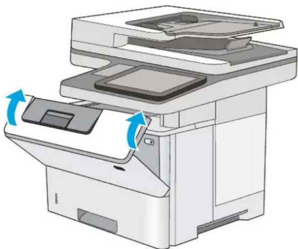HP LaserJet M527f - Clear paper jams in the duplexer - 10