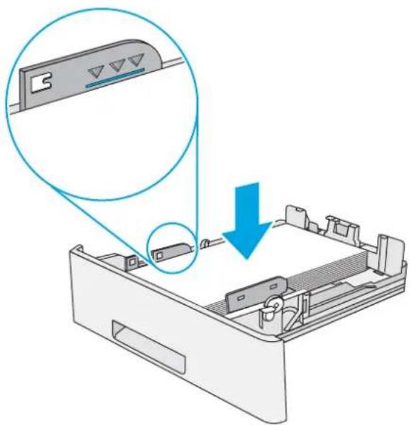 HP LaserJet M527f - Clear paper jams in Tray 2 and the 550-sheet trays - 4