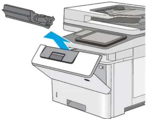 HP LaserJet M527f - Remove and replace the cartridge - 3