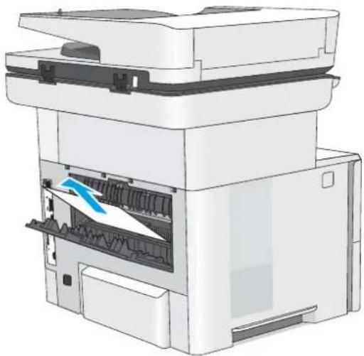 HP LaserJet M527f - Clear paper jams in the duplexer - 5