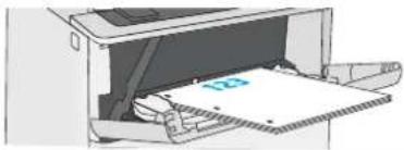 HP LaserJet M527f - Tray 1 paper orientation - 2
