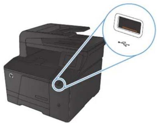 HP LaserJet Pro M276NW - Walk-up USB printing - 1