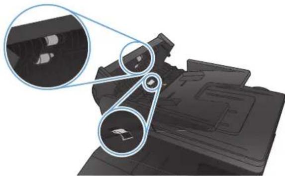 HP LaserJet Pro M276NW - Clean the pickup rollers and separation pad in the document feeder - 2