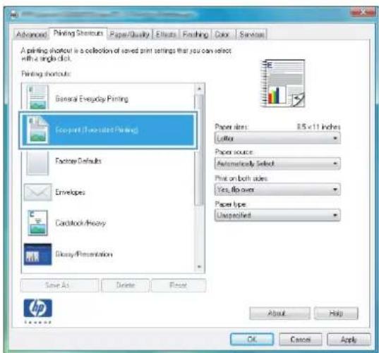 HP LaserJet Pro M276NW - Use a printing shortcut (Windows) - 3