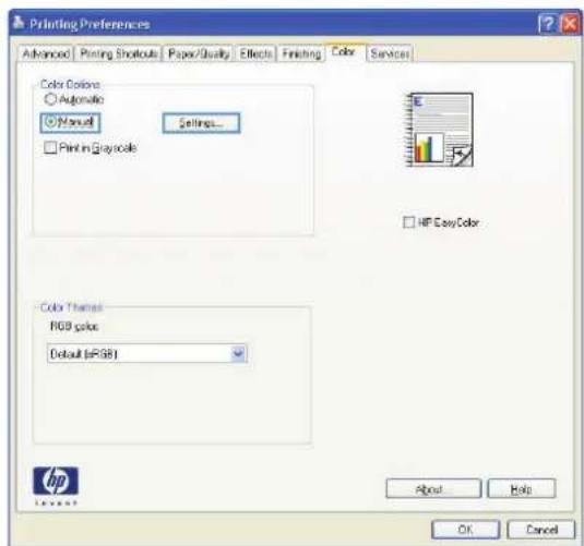 HP LaserJet Pro M276NW - Change the color options - 2