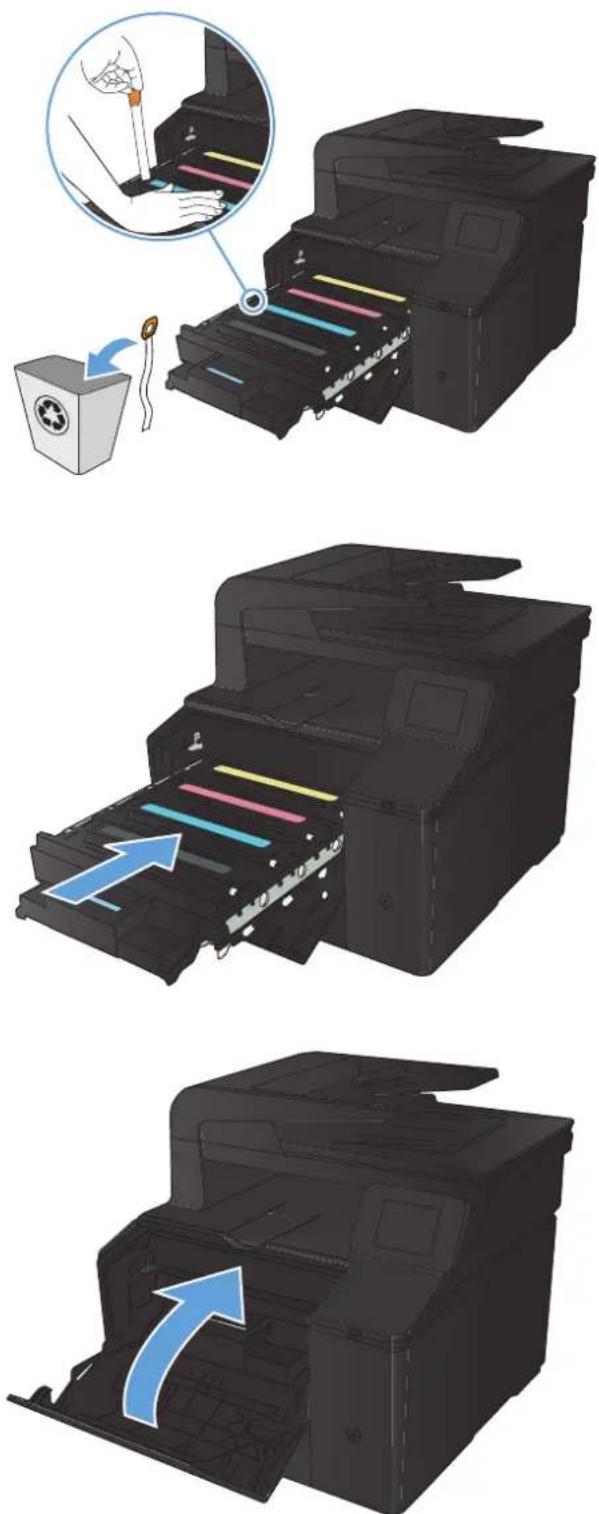 HP LaserJet Pro M276NW - Replace the toner cartridges - 5