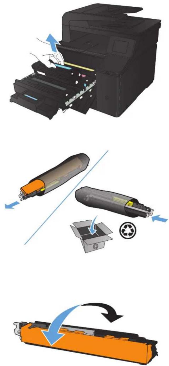HP LaserJet Pro M276NW - Replace the toner cartridges - 3