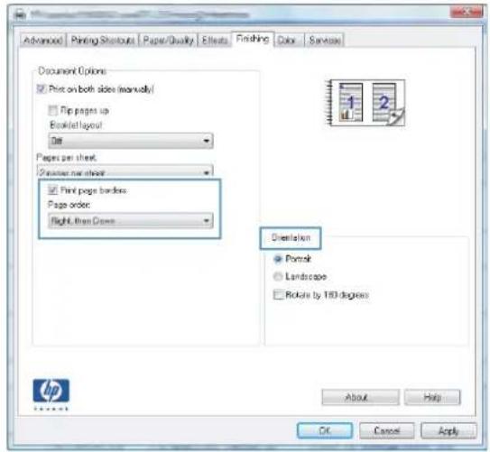 HP LaserJet Pro M276NW - Print multiple pages per sheet with Windows - 5