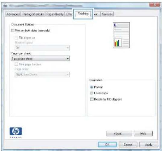 HP LaserJet Pro M276NW - Select the page orientation (Windows) - 2