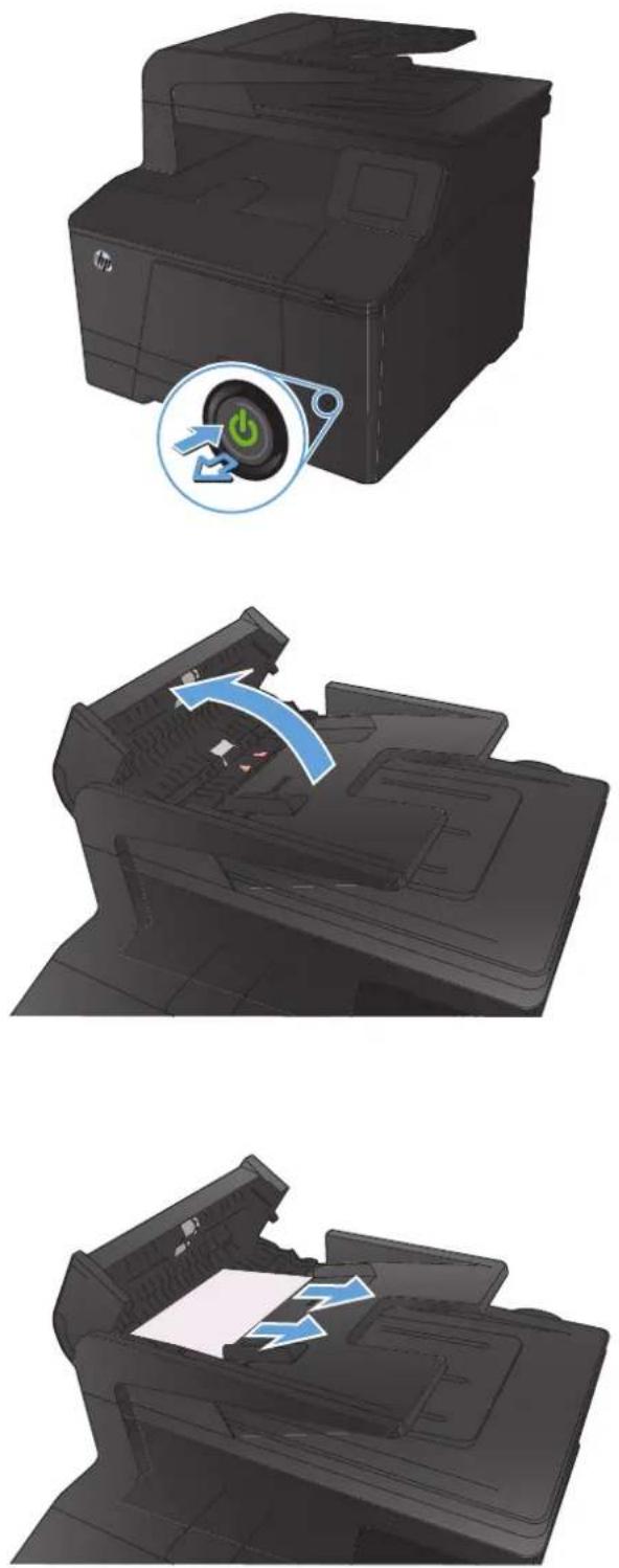 HP LaserJet Pro M276NW - Clear jams from the document feeder - 1