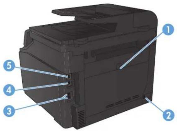 HP LaserJet Pro M276NW - Product back view - 1