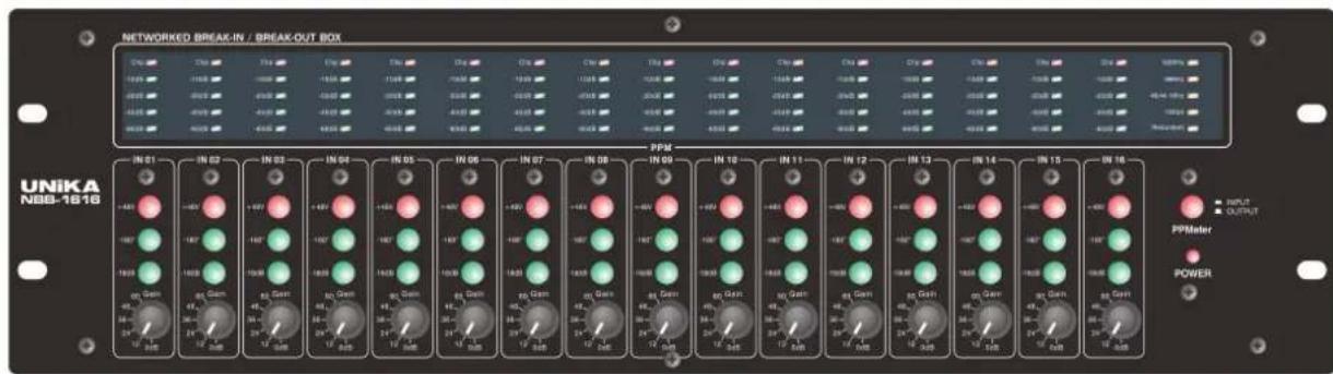 UNiKA NBB-1616e - NBB-1616 Networked Break-in/Break-out Box NBB-1616e Expansion Box - 1
