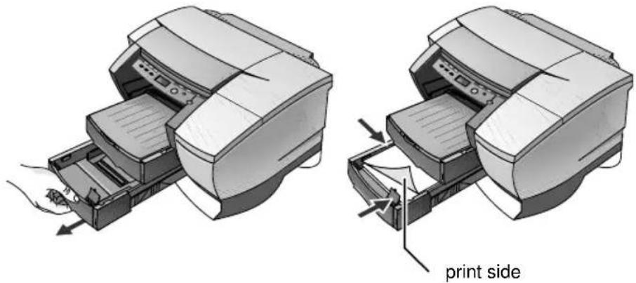 HP Business Inkjet 2230 - Printing Paper in Tray 2 (Optional Tray) - 1
