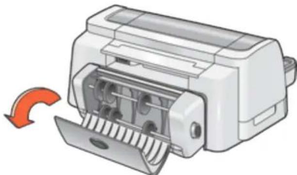 HP Deskjet 6127 - if the paper jam is not removed, empty the duplexer - 1