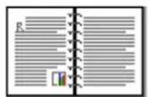 HP Deskjet 6127 - binding margin is in the wrong place - 1