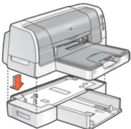 HP Deskjet 6127 - installing the 250-sheet plain paper tray - 2
