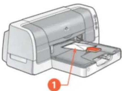 HP Deskjet 6127 - preparing to print a single envelope - 1