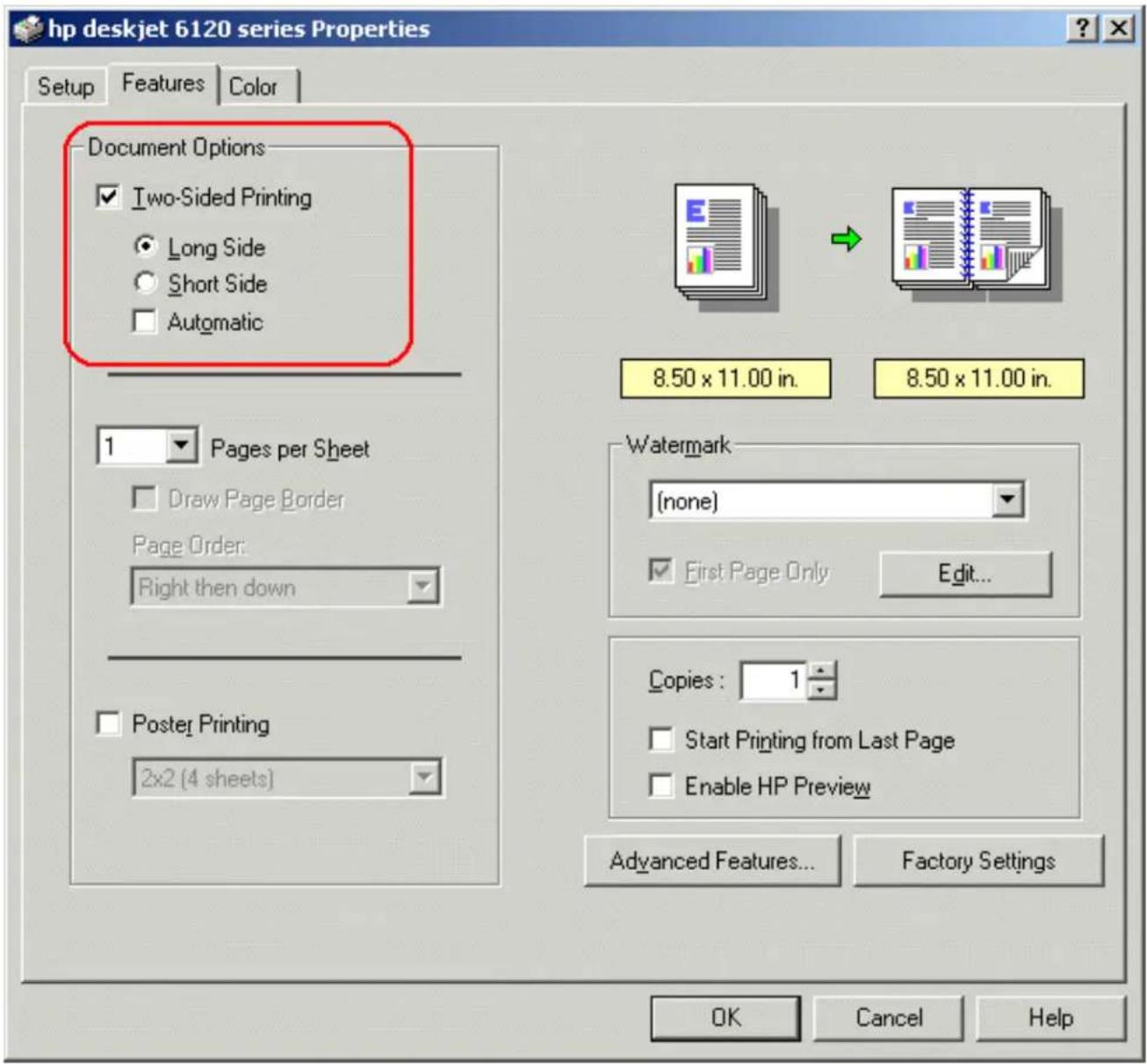 HP Deskjet 6127 - printing instructions - 1
