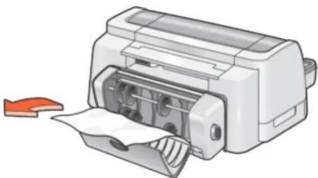 HP Deskjet 6127 - if the paper jam is not removed, empty the duplexer - 2