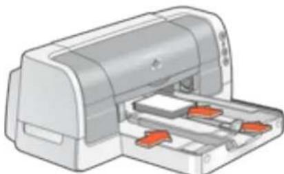 HP Deskjet 6127 - preparing to print multiple index cards and other small media - 1