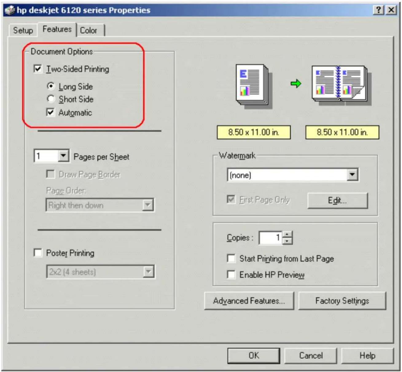 HP Deskjet 6127 - printing instructions - 1