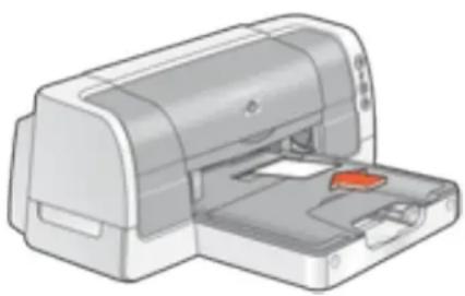 HP Deskjet 6127 - preparing to print a single index card - 1