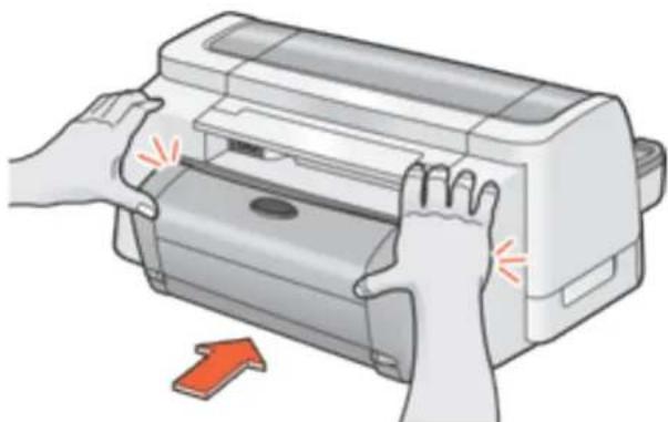 HP Deskjet 6127 - if the paper jam is not removed, clear paper from the printer body - 1