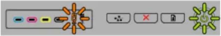 HP Officejet Pro K5400TN - Interpreting control-panel lights - 10