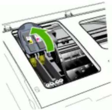 HP Officejet Pro K5400TN - To clean the printhead contacts manually - 2