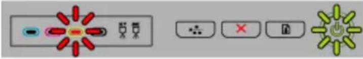 HP Officejet Pro K5400TN - Interpreting control-panel lights - 12