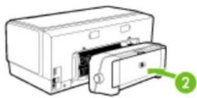 HP Officejet Pro K5400TN - To install the duplexer - 2